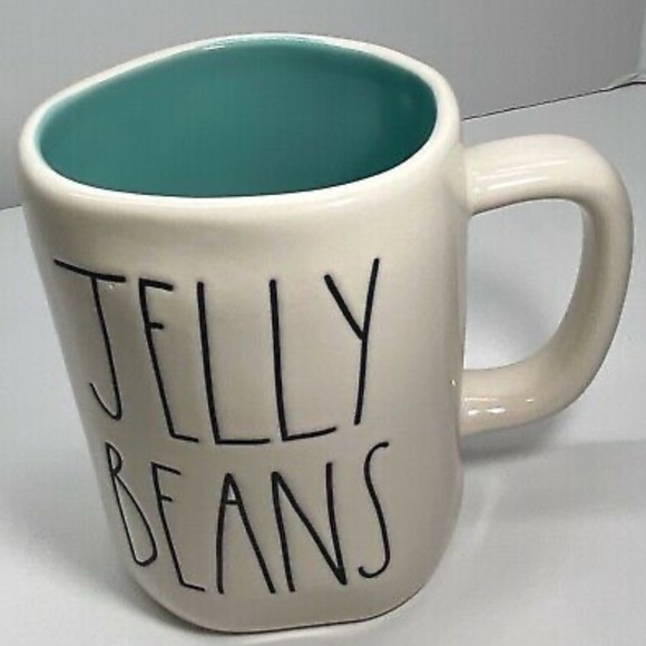 🐰Rae Dunn “JELLY BEANS" Mug Teal inside Easter - Picture 4 of 5